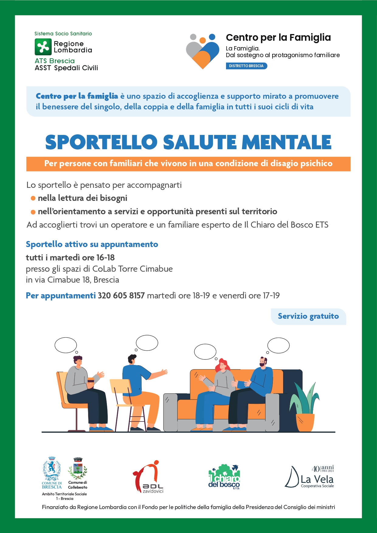 sportello salute mentale brescia